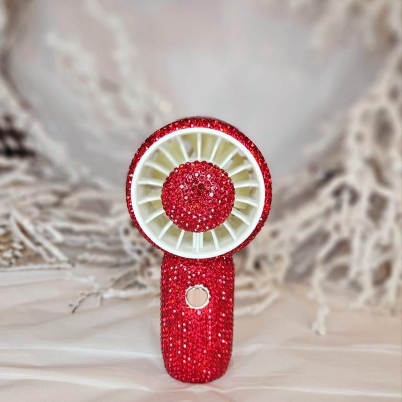 Boujee Essentials Rhinestone Fans