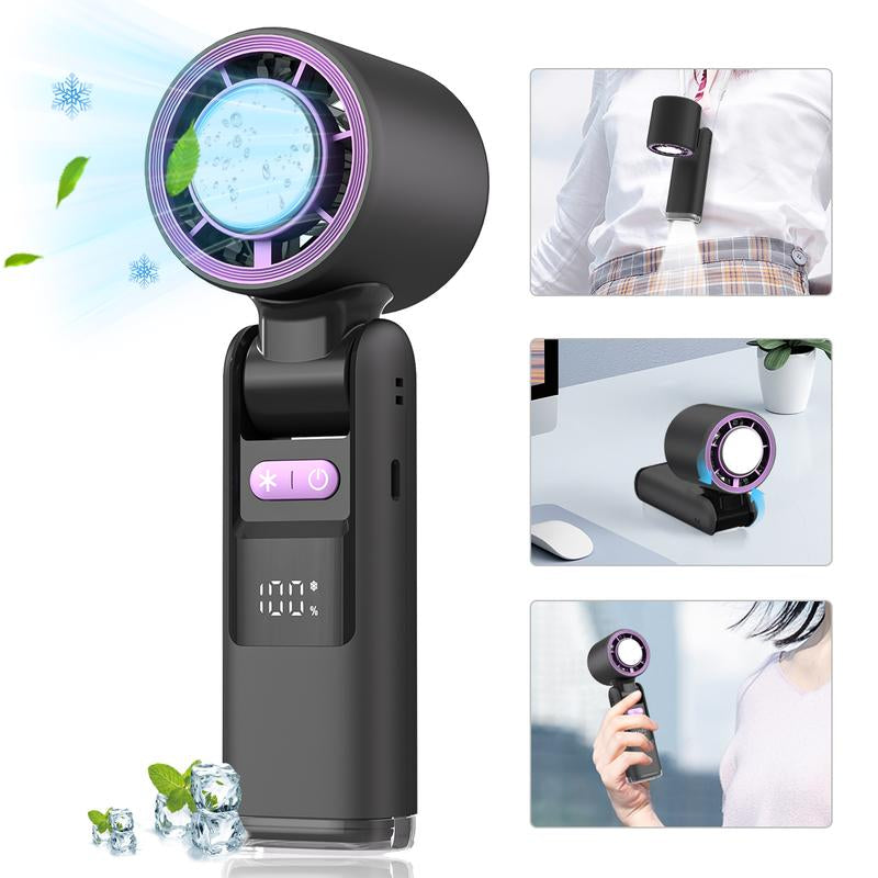Portable Handheld Fan,Adjustable Mini Fans Speed(1-100),5000Mah Battery Rechargeable Personal Fan,Cooling Handheld Fans for Travel Camping Outdoor #Tiktokshopbacktoschool