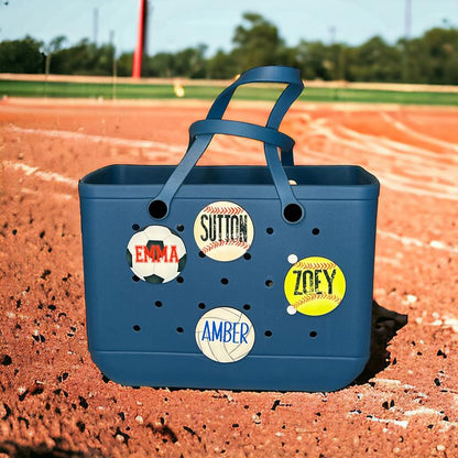 Custom Baseball Bag Tag - Personalized - Perfect for Baseball Fans