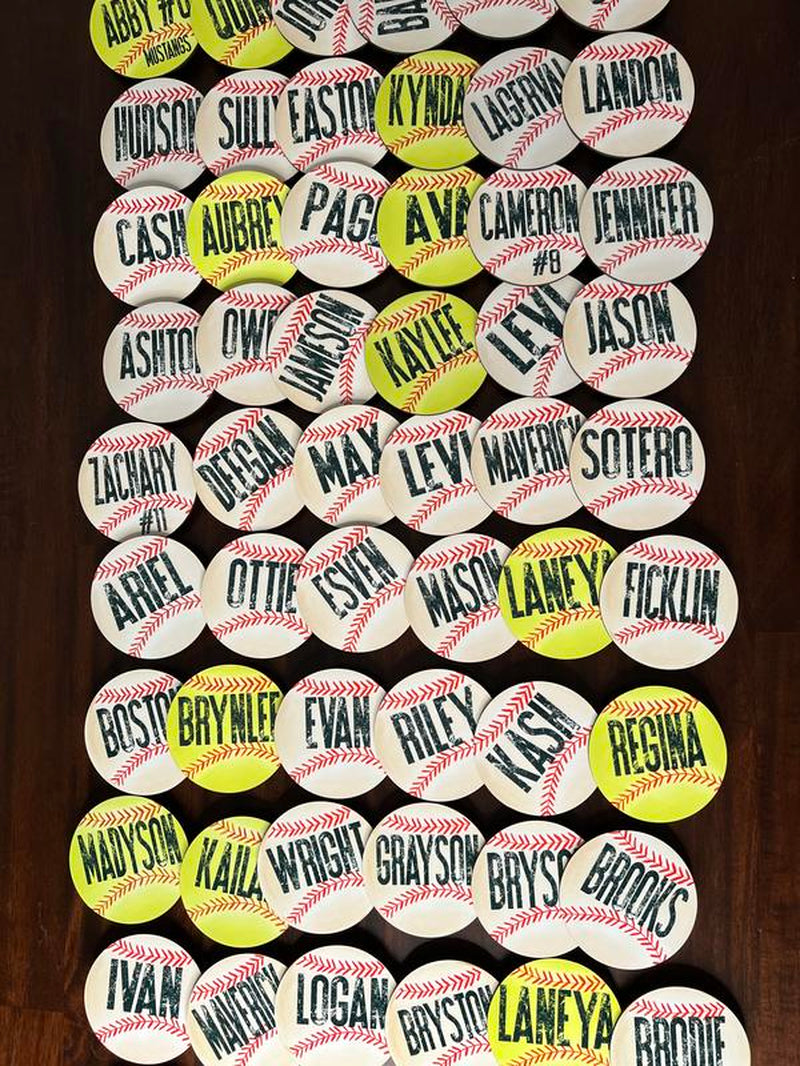 Custom Baseball Bag Tag - Personalized - Perfect for Baseball Fans