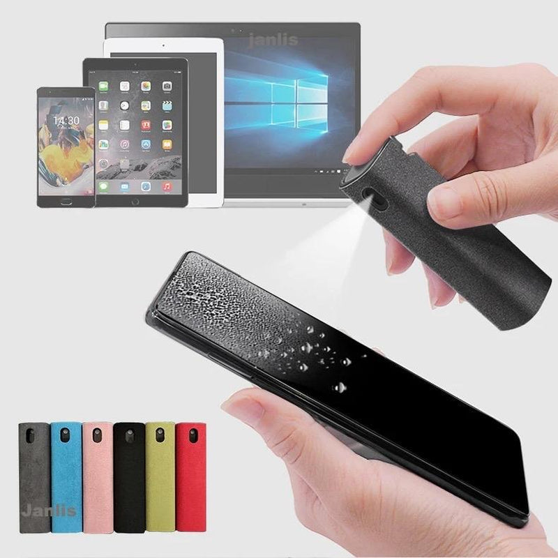 All-Purpose Mist Cleaner, Screen Cleaner, for All Phones, Laptop and Tablet Screens,Two in One Spray and Microfiber Cloth