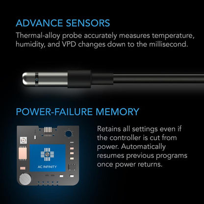 CONTROLLER 69 PRO+, Independent Programs for Eight Devices, Dynamic VPD, Temperature, Humidity, Scheduling, Cycles, Levels Control, Data App, Bluetooth + Wifi