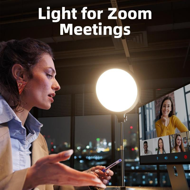 10.5" Ring Light with Stand, Weilisi Full-Screen Selfie Ring Light for Desk with Phone Holder, Adjustable Laptop Light for Video Recording, Zoom Lighting for Computer, Meeting, Live Streaming