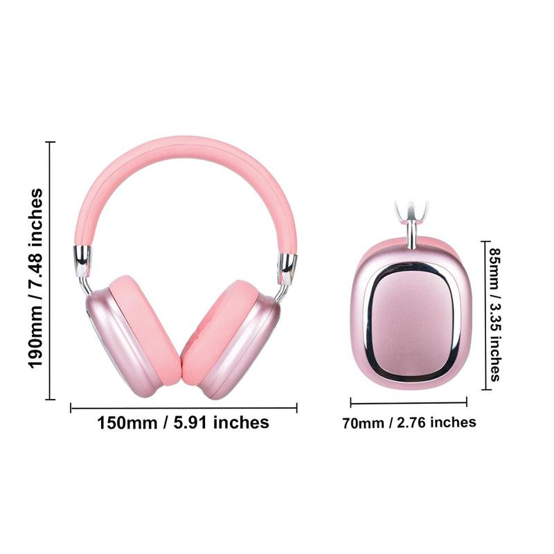 Wireless Headphones with Built-In Microphone, Electronic Audio Earbuds Wireless Noise Cancellation Headphones for Fall, Foldable Gaming Headset for Phones, Computers, MP3, Fun Summer Gift, Wireless Earbuds