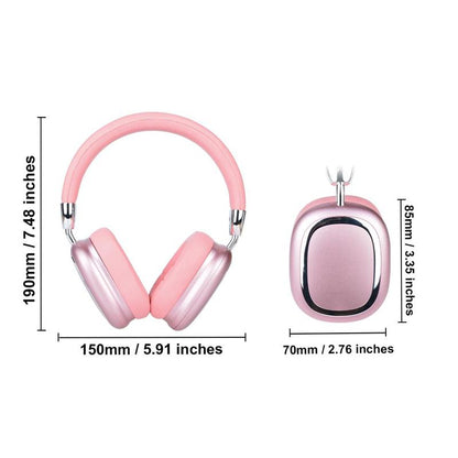 Wireless Headphones with Built-In Microphone, Electronic Audio Earbuds Wireless Noise Cancellation Headphones for Fall, Foldable Gaming Headset for Phones, Computers, MP3, Fun Summer Gift, Wireless Earbuds