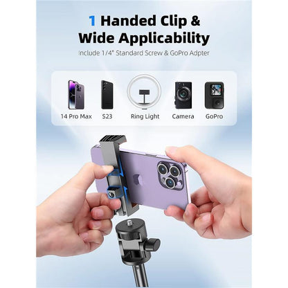 [Newest] 62" Selfie Stick Tripod with Remote - Tripod for Iphone, High Strength Legs & Extendable Tube Tripod Stand, Fit for Iphone 14 Pro Max/14 Pro/13 Pro Max/ S22/Camera/ Accessories Metal Cellphone Smartphone Bluetooth