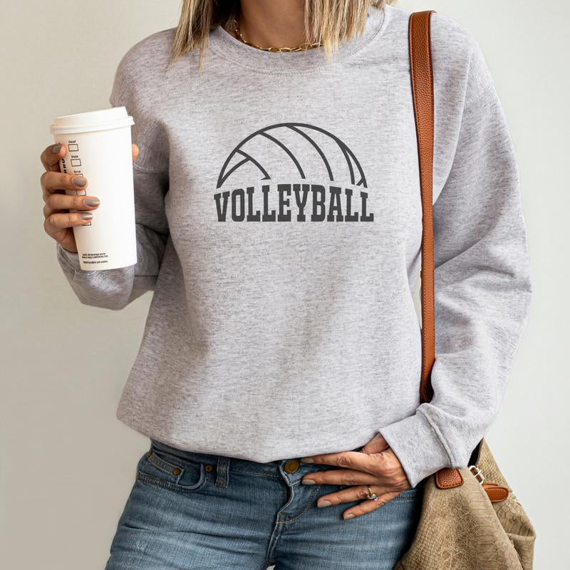 Volleyball Classic Sweatshirt Volleyball Fans Casual Sweatshirt
