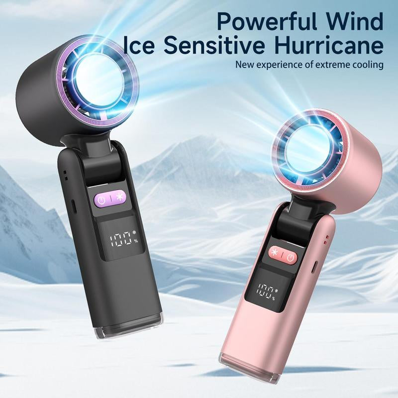 Portable Handheld Fan,Adjustable Mini Fans Speed(1-100),5000Mah Battery Rechargeable Personal Fan,Cooling Handheld Fans for Travel Camping Outdoor #Tiktokshopbacktoschool