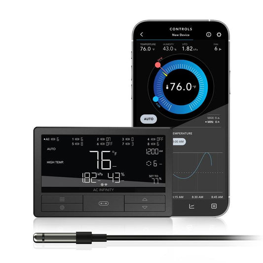 CONTROLLER 69 PRO+, Independent Programs for Eight Devices, Dynamic VPD, Temperature, Humidity, Scheduling, Cycles, Levels Control, Data App, Bluetooth + Wifi