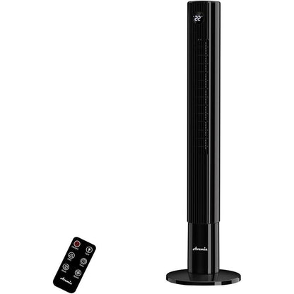 Tower Fans for Bedroom, 85° Oscillating Bladeless Fans, Standing Fans with Touch LED Display, 12H Timer, Remote, 3 Speeds 3 Modes Max 26Ft/S, 43" Cooling Quiet Floor Fan for Home Office