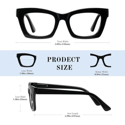【Backtoschool】Resjok Oprah Reading Glasses 3Pack Blue Light Blocking Fashion Readers for Women with Spring Hinge Computer Square Eyeglasses