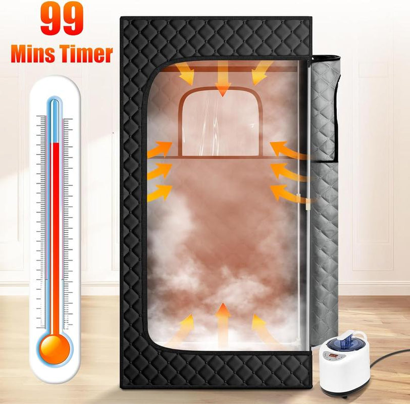 Portable Steam Sauna, Home Spa, Personal Steam Sauna, Portable Sauna for Home, Remote Control,Foldable Steam Sauna, Sauna Tent Sauna Box,Folding Chair Portable Foldable Portable Personal XL Portable Home Spa Modern Panel