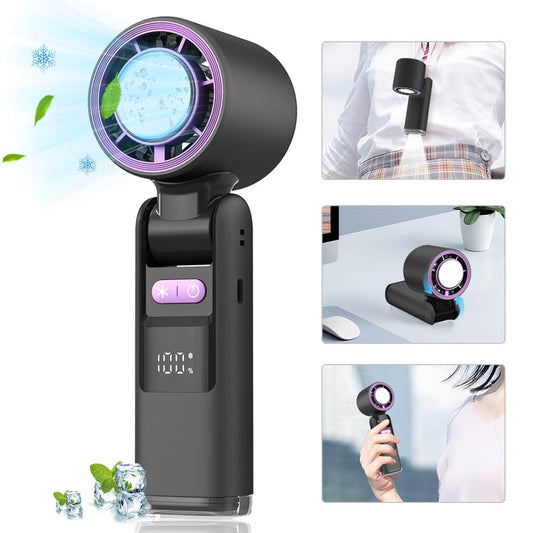 Portable Handheld Fan,Adjustable Mini Fans Speed(1-100),5000Mah Battery Rechargeable Personal Fan,Cooling Handheld Fans for Travel Camping Outdoor #Tiktokshopbacktoschool