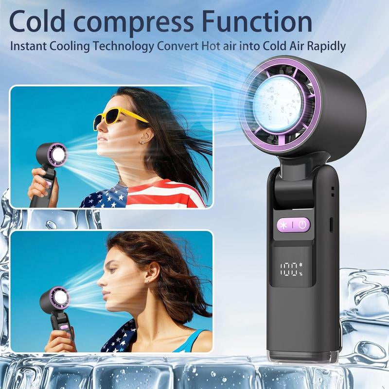 Portable Handheld Fan,Adjustable Mini Fans Speed(1-100),5000Mah Battery Rechargeable Personal Fan,Cooling Handheld Fans for Travel Camping Outdoor #Tiktokshopbacktoschool