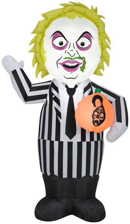 Light-Up Halloween Beetlejuice Inflatable Yard Decoration, 3.5Ft