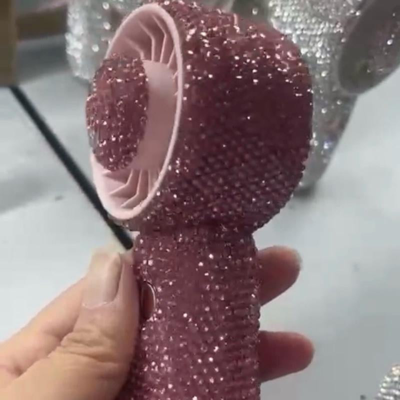 Boujee Essentials Rhinestone Fans
