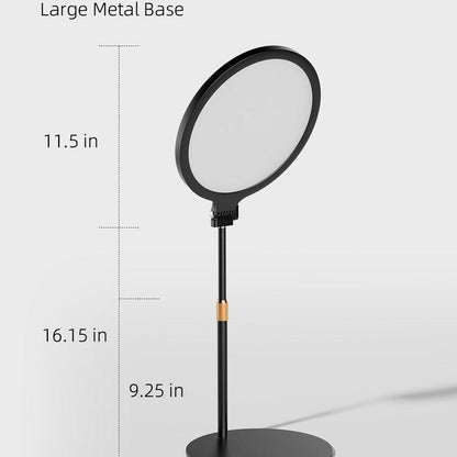 10.5" Ring Light with Stand, Weilisi Full-Screen Selfie Ring Light for Desk with Phone Holder, Adjustable Laptop Light for Video Recording, Zoom Lighting for Computer, Meeting, Live Streaming