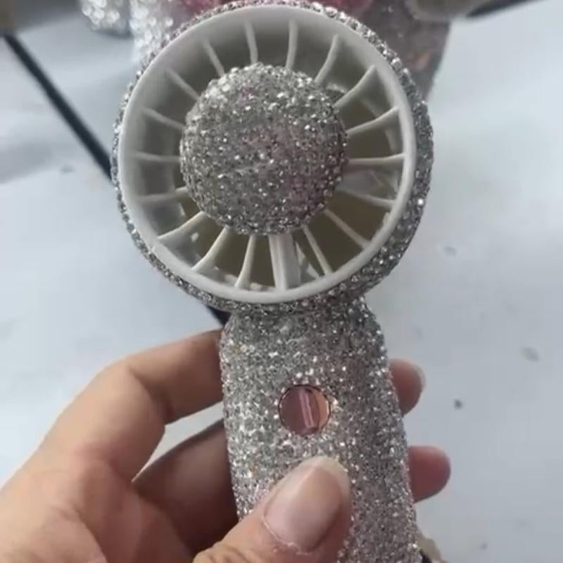 Boujee Essentials Rhinestone Fans