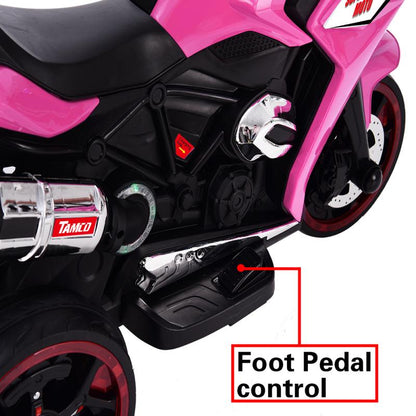 12V Kids Electric Ride on Motor-Cycle ,Pink Motor-Cycle,Three Lighting Wheels Kids Electric Toys Boysgirls Motor-Cycle, Children Battery Motor Bikes Rechargeable 3 Wheels Electric Motor-Cycle,Birthday/Christmas Gift