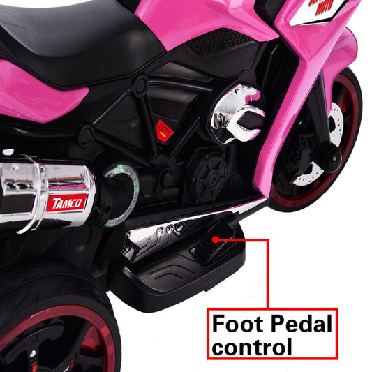 12V Kids Electric Ride on Motor-Cycle ,Pink Motor-Cycle,Three Lighting Wheels Kids Electric Toys Boysgirls Motor-Cycle, Children Battery Motor Bikes Rechargeable 3 Wheels Electric Motor-Cycle,Birthday/Christmas Gift
