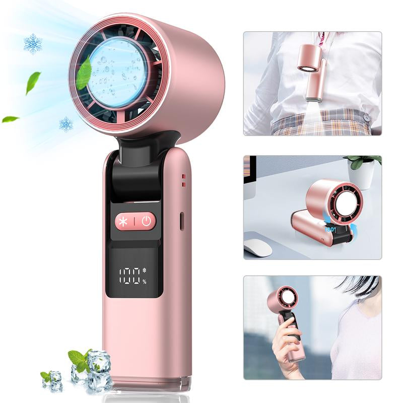 Portable Handheld Fan,Adjustable Mini Fans Speed(1-100),5000Mah Battery Rechargeable Personal Fan,Cooling Handheld Fans for Travel Camping Outdoor #Tiktokshopbacktoschool