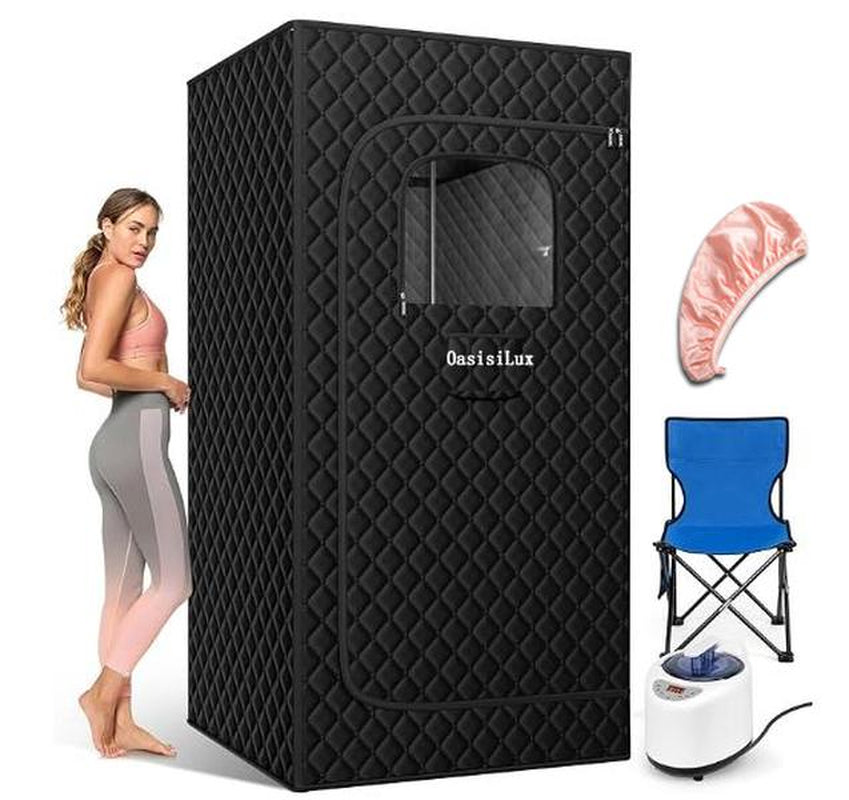 Portable Steam Sauna, Home Spa, Personal Steam Sauna, Portable Sauna for Home, Remote Control,Foldable Steam Sauna, Sauna Tent Sauna Box,Folding Chair Portable Foldable Portable Personal XL Portable Home Spa Modern Panel