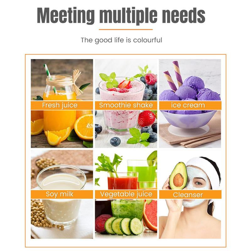 Portable Blender Cup, Electric USB Juicer Blender, Mini Blender Portable Blender for Shakes and Smoothies, Juice, Six Blades Great for Mixing, USB Rechargeable Handheld Juicer Cup for Office/Kitchen/Gym/Outdoor, Best Gift for Mother'S Day