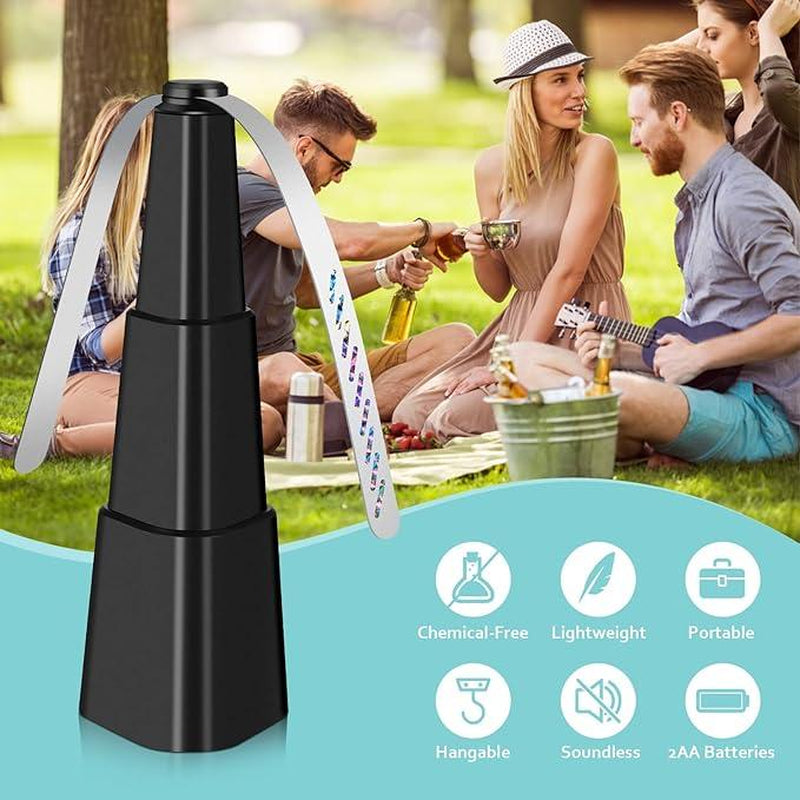 Fly Fans for Tables 4 Pack - Fly Repellent for Outdoor Indoor Meal - Portable Automatic Picnic Table Food Fly Fans -Fly Repellent Fans Spinner for Restaurant, Party, Home